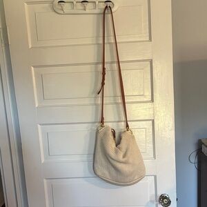 Americana by Sharif Cream Shoulder Sweater Bag